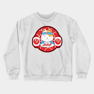 Sushi chef cat Crewneck Sweatshirt